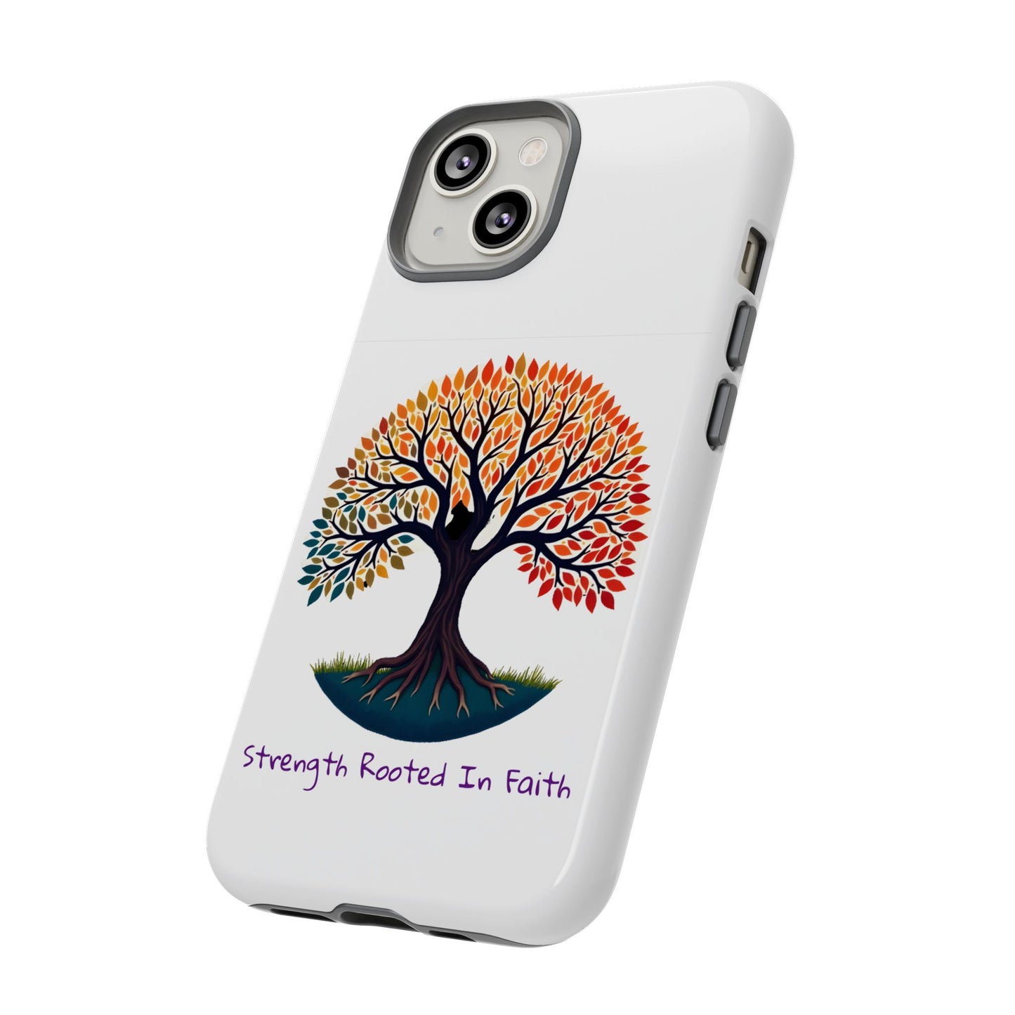 Phone Case — "Strength Rooted In Faith" Tree of Life Christian Phone Case - S & M Design Studios