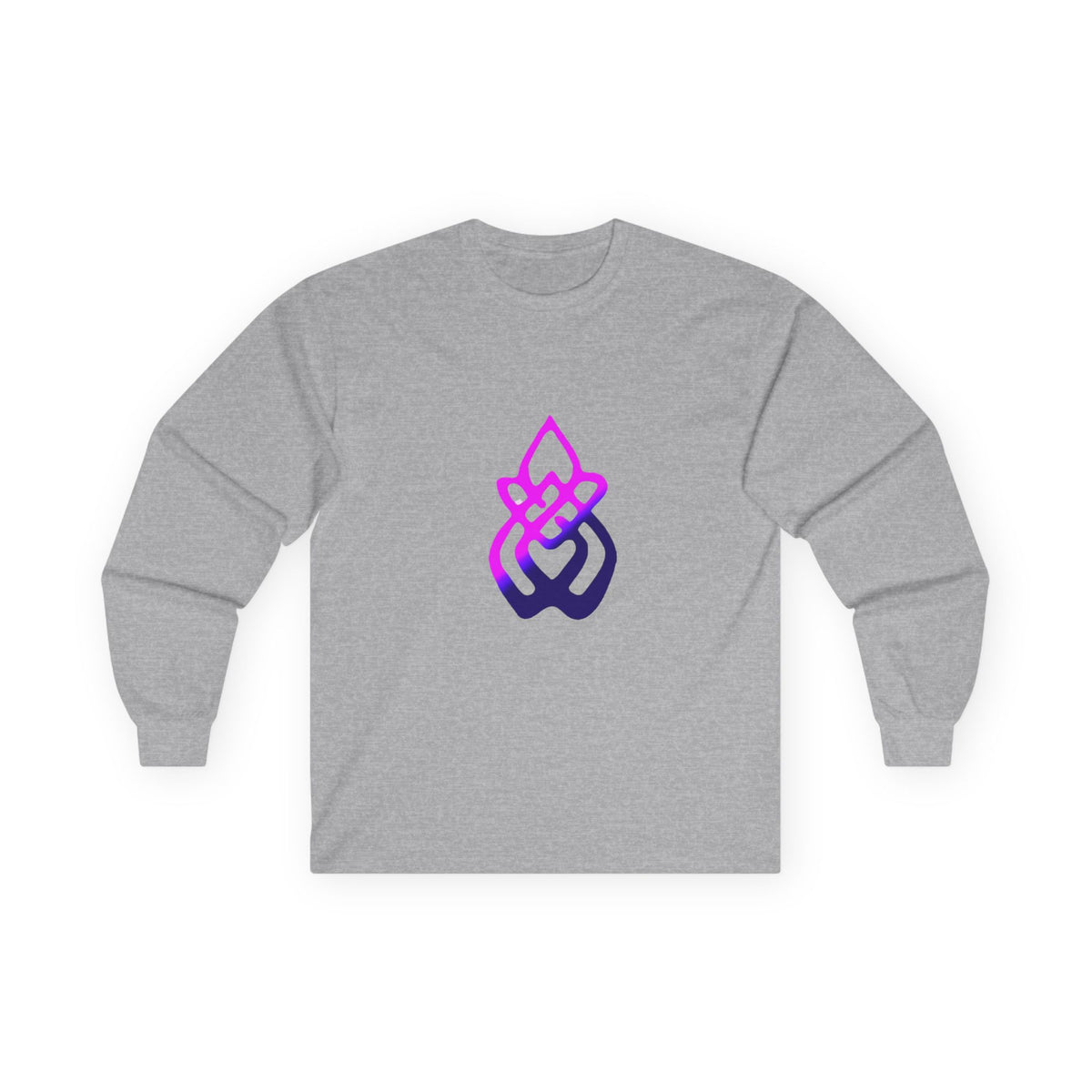 Long Sleeve Tee — Gradient Knot Logo & 'Resilient Strong Determined' Back - S & M Design Studios