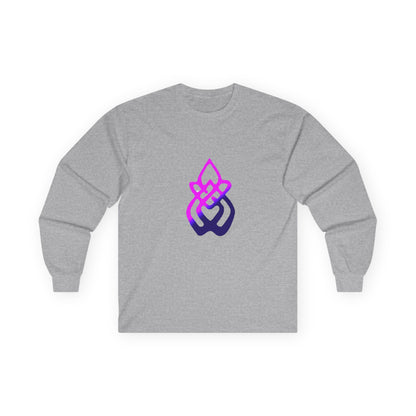 Long Sleeve Tee — Gradient Knot Logo & 'Resilient Strong Determined' Back - S & M Design Studios