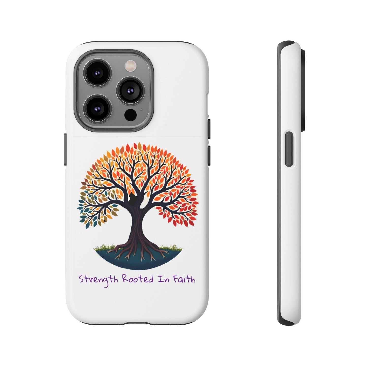 Phone Case — "Strength Rooted In Faith" Tree of Life Christian Phone Case - S & M Design Studios
