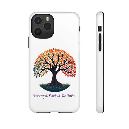 Phone Case — "Strength Rooted In Faith" Tree of Life Christian Phone Case - S & M Design Studios