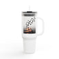 Sunset Shore with Flying Birds Travel Mug | 40oz Insulated Tumbler - S & M Design Studios