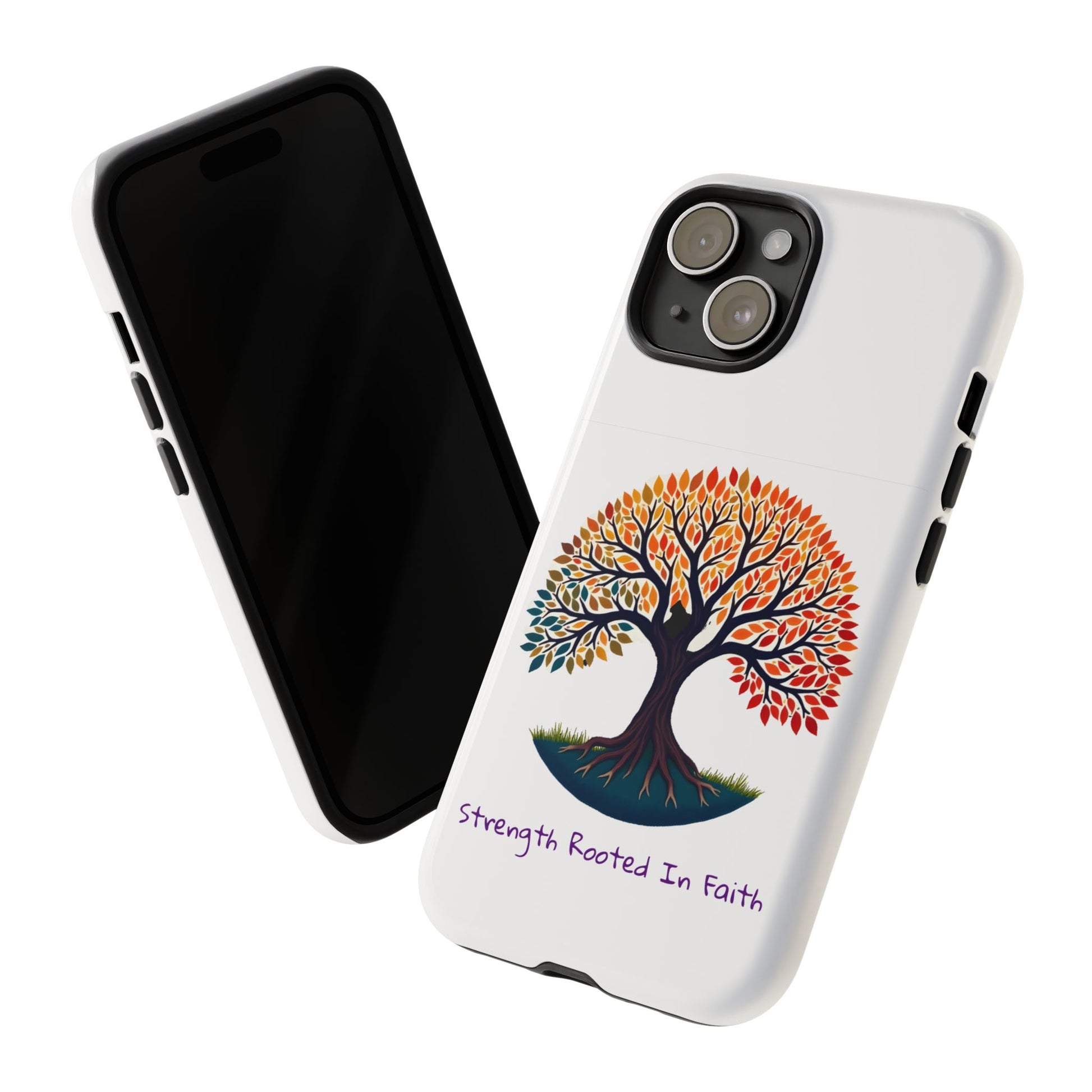Phone Case — "Strength Rooted In Faith" Tree of Life Christian Phone Case - S & M Design Studios