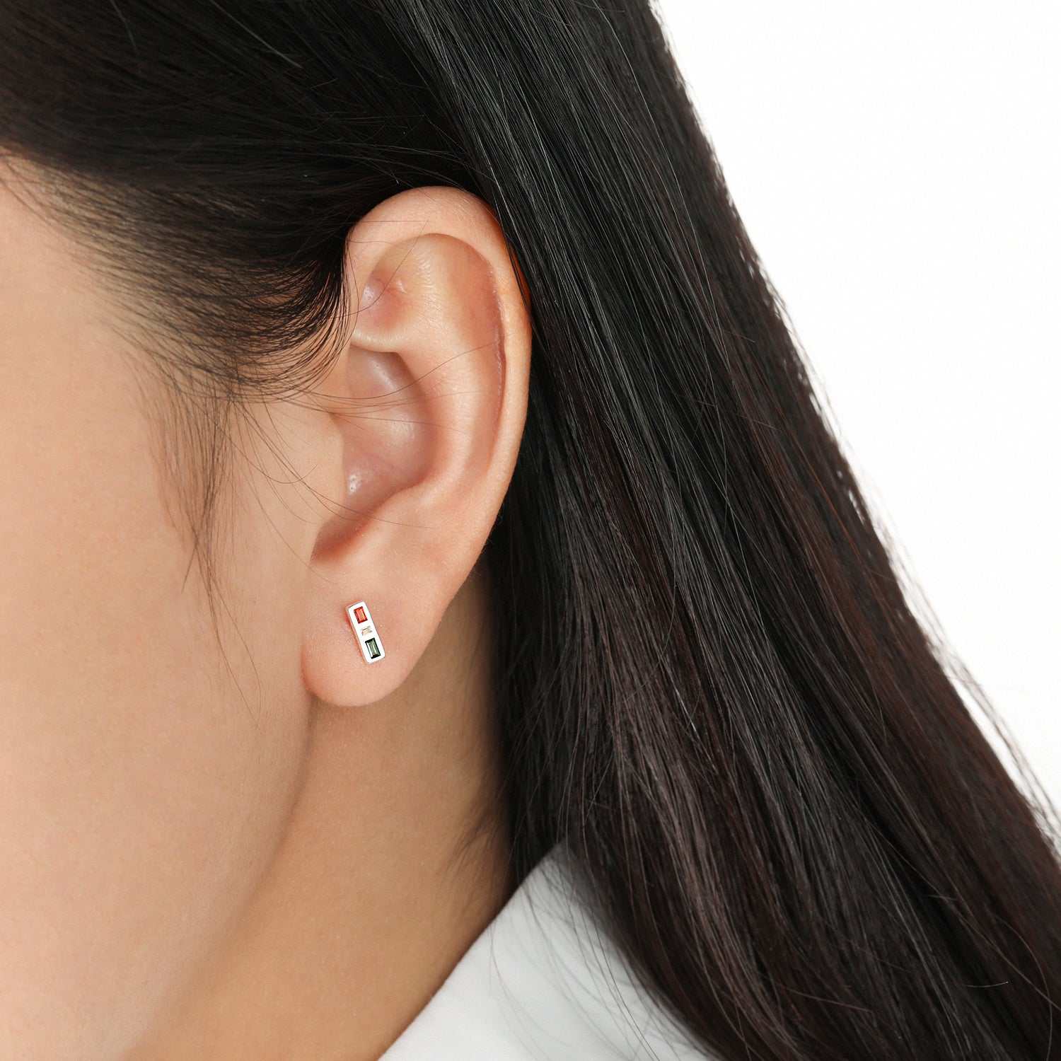 Red- Yellow- Green Traffic Light Earrings- On Ear