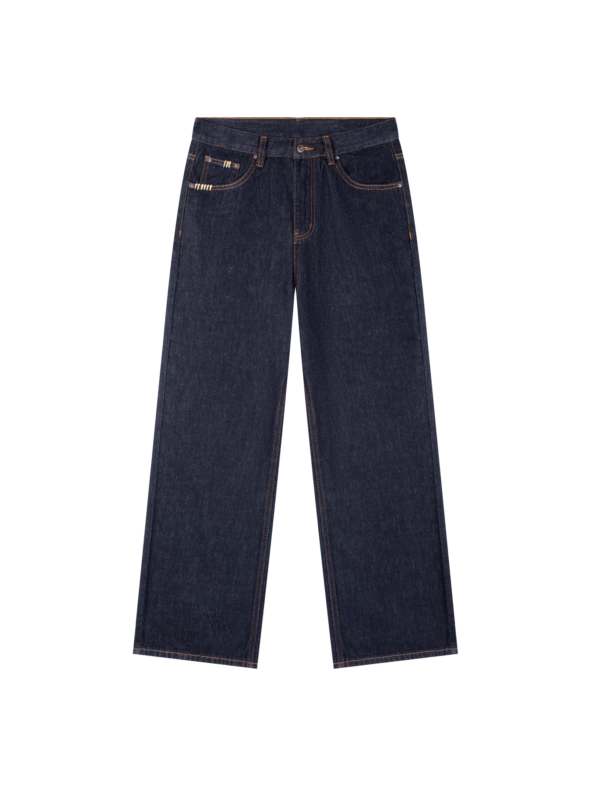 Heavyweight Straight Leg Denim Jeans ODMPOD