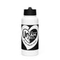White water bottle with black heart design and text on a white background
UNAM Flip Straw Tumbler - 30oz

UNAM Pride